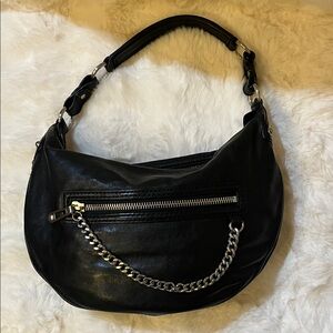MICHAEL KORS  vintage Black Leather Shoulder Bag